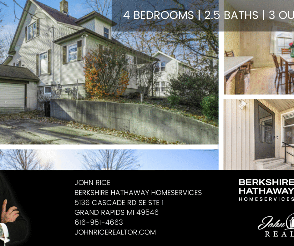 Incredible Opportunity To Unlock Potential Equity: 4 Bedrooms 2.5 Baths 3 Outbuildings Hastings, MI