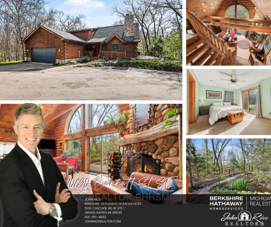 Sought After Log Home on 3+Acres – A Must See!