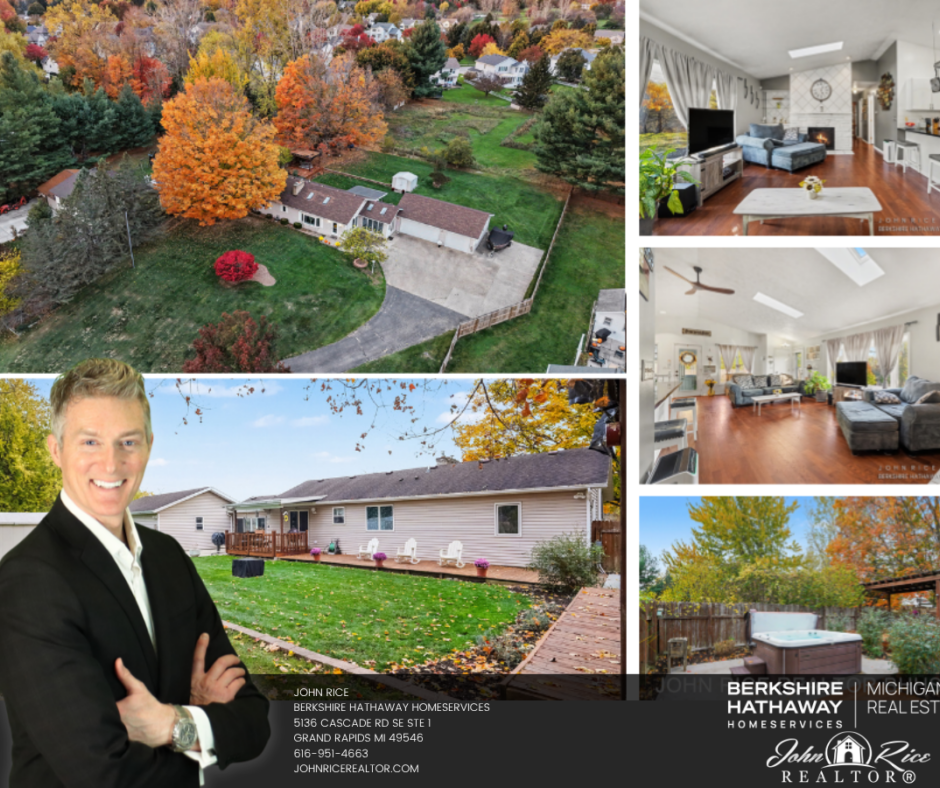Updated Ranch on a Private Half-Acre-Plus Lot with Finished Basement, Hot Tub & 3-Stall Garage